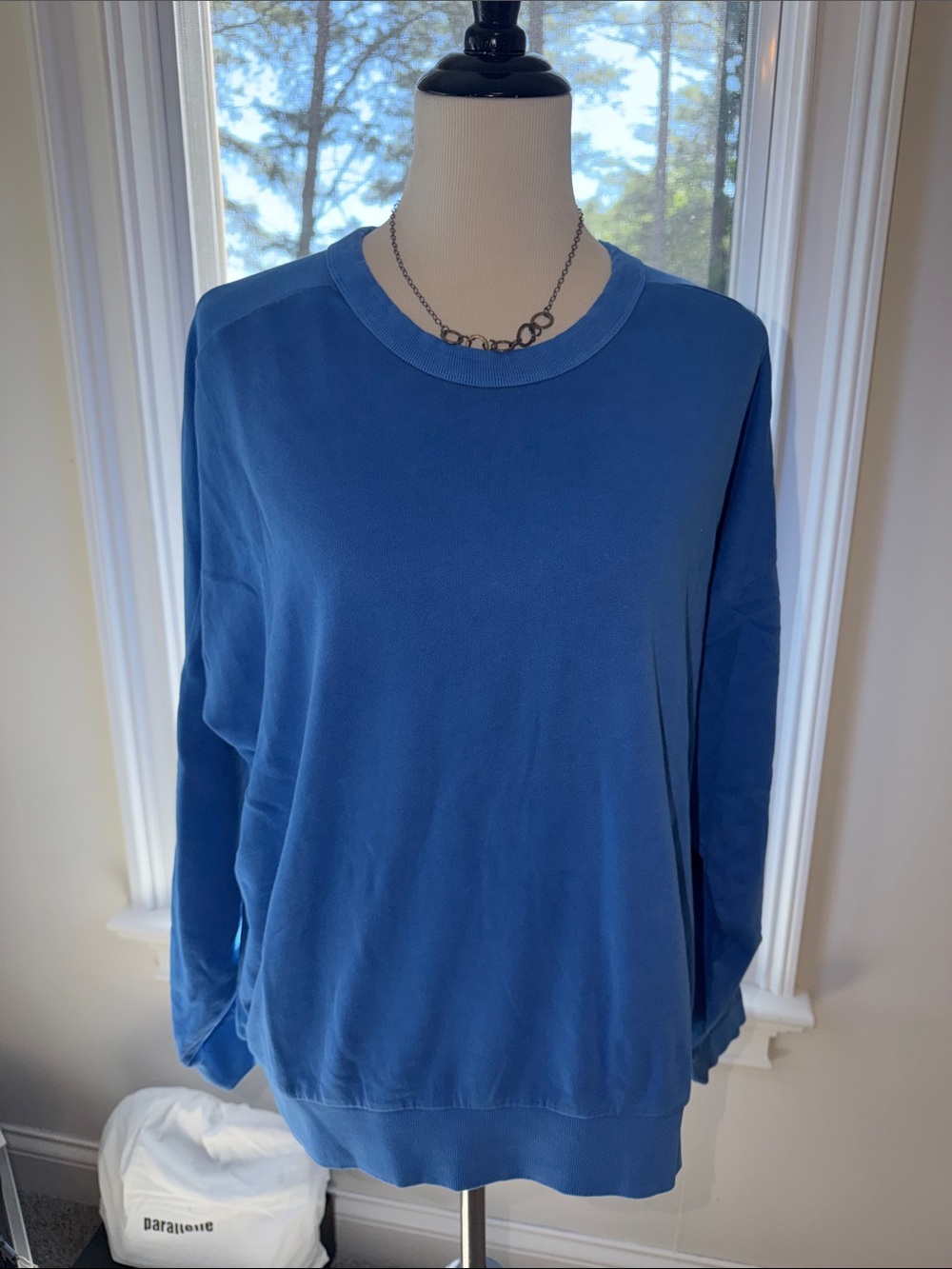 Grey State 100% Cotton Crewneck Sweatshirt in Bright Blue, Medium, Like New